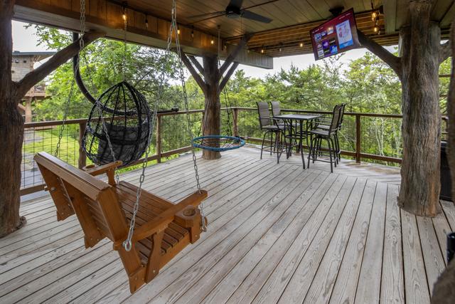 LOWER DECK VIEW AT AIR FORT ONE TREEHOUSE