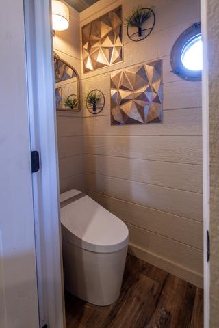 HAVE YOU HEARD ABOUT OUR TOILETS? FULL BIDET TOILET SYSTEM WITH REMOTE - HEATED AND LIT TOILET SEATS - PRIVATE TOILET CLOSET - PAPER PRODUCTS PROVIDED