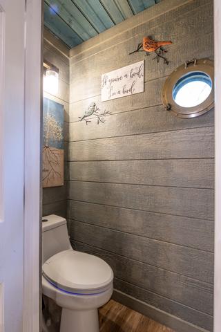 HAVE YOU HEARD ABOUT OUR HEATED AND LIT TOILET SEATS? #1 FEATURE MENTIONED AT SANCTUARY TREEHOUSE RESORT