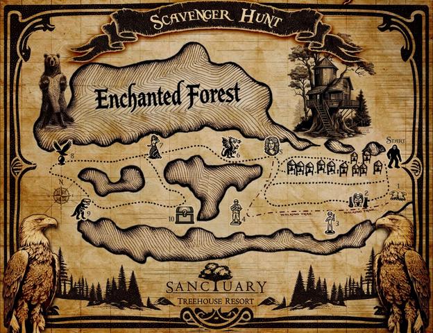 1-MILE INTERACTIVE SCAVENGER HUNT - INCLUDED WITH YOUR STAY. GO AS MANY TIMES AS YOU LIKE - DAY OR NIGHT. FIND THE MYSTERY CREATURE AND CLAIM YOUR PRIZE. 