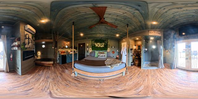 TARZAN & JANE TREEFORT DOUBLE TREEHOUSES AT SANCTUARY TREEHOUSE RESORT PANORAMA