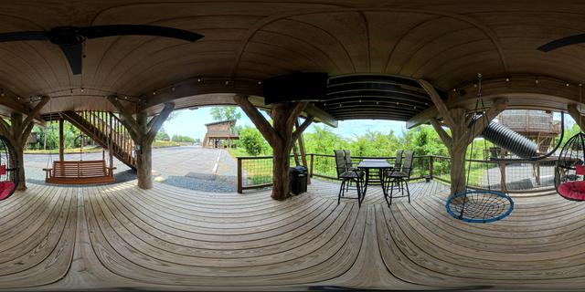 TARZAN & JANE TREEFORT DOUBLE TREEHOUSES AT SANCTUARY TREEHOUSE RESORT PANORAMA