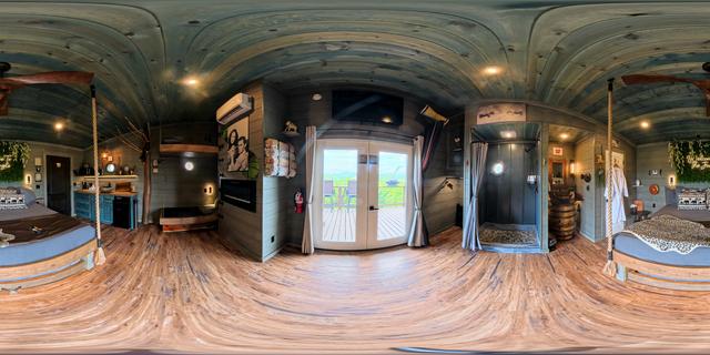 TARZAN & JANE TREEFORT DOUBLE TREEHOUSES AT SANCTUARY TREEHOUSE RESORT PANORAMA