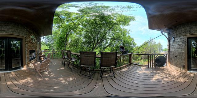 SQUIRRELS GONE WILD TREEHOUSE AT SANCTUARY TREEHOUSE RESORT IN THE SMOKY MOUNTAINS PANORAMA