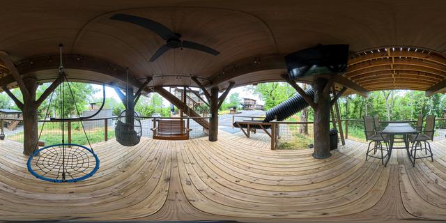 AMONG THE WILDFLOWERS TREEHOUSE AT SANCTUARY TREEHOUSE RESORT PANORAMA