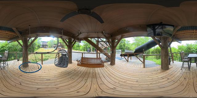 19TH HOLE TREE FORT TREEHOUSE IN THE SMOKY MOUNTAINS PANORAMA