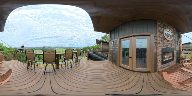 LAND OF THE FREE - HOME OF THE BRAVE TREE FORT DOUBLE TREEHOUSES - SLEEPS UP TO 12 - PANORAMA