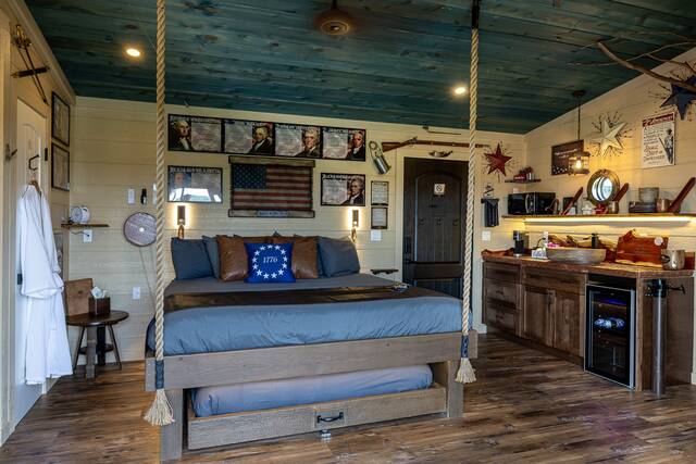 LAND OF THE FREE/HOME OF THE BRAVE - SANCTUARY TREEHOUSE RESORT