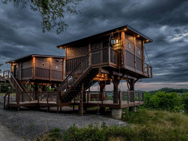 LAND OF THE FREE/HOME OF THE BRAVE - SANCTUARY TREEHOUSE RESORT