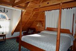 14 Cabin Fever master bedroom with king bed