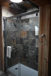Lower level guest bath shower
