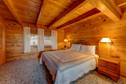 Main level bedroom with King bed