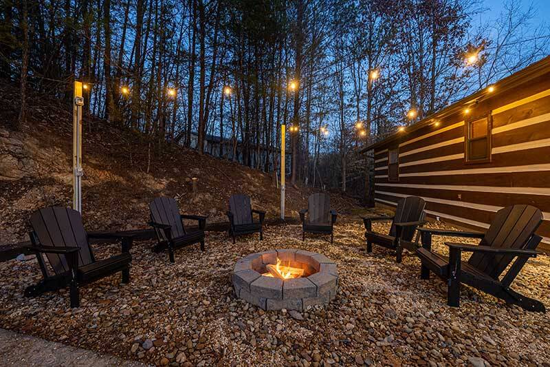 Smoky Mountains 2 bedroom cabin with fire pit! at Moonlight Obsession in Gatlinburg TN