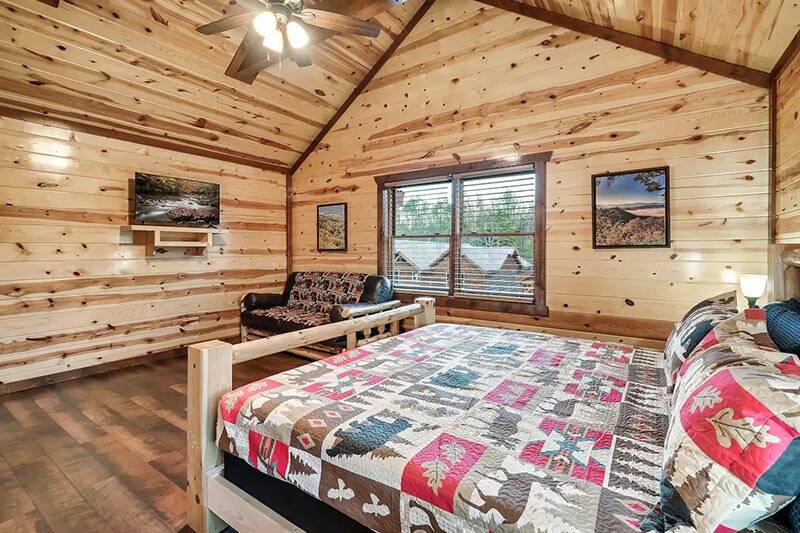 6th of eight bedrooms at your cabin in the Smokies. at Cabin Fever Vacation in Gatlinburg TN