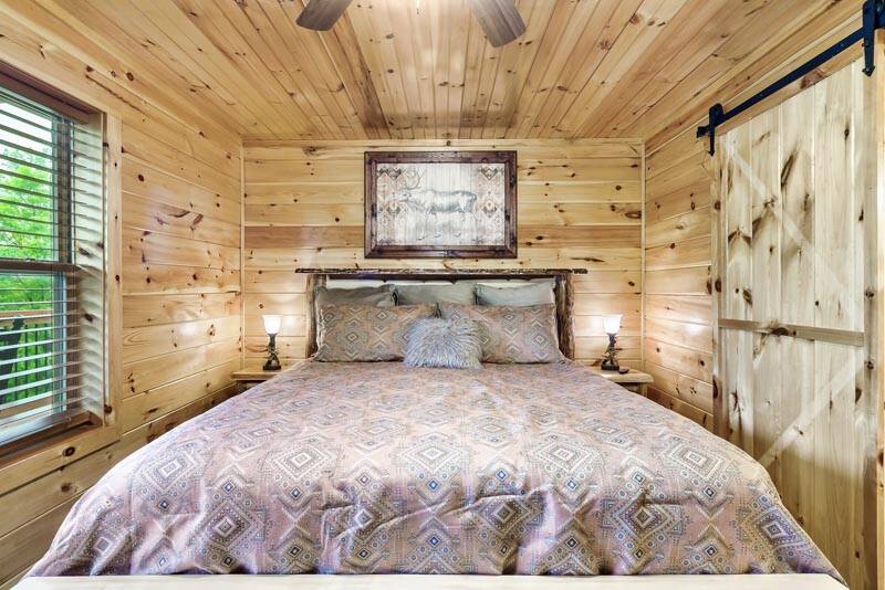 Cabin rental's fifth bedroom. at Enchanted Spirit in Gatlinburg TN
