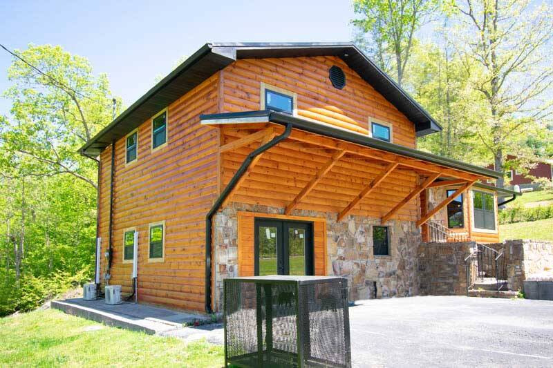 Exterior of your Smoky Mountains cabin rental. at Mountain Creek View in Gatlinburg TN