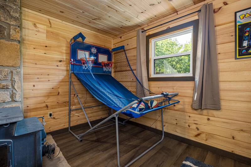 Basketball game at your Tennessee cabin. at Mountain Creek View in Gatlinburg TN
