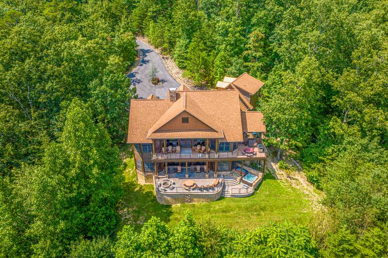 Enjoy this 5 bedroom vacation home in the Smokies. at Five Bears Mountain View Lodge in Gatlinburg TN