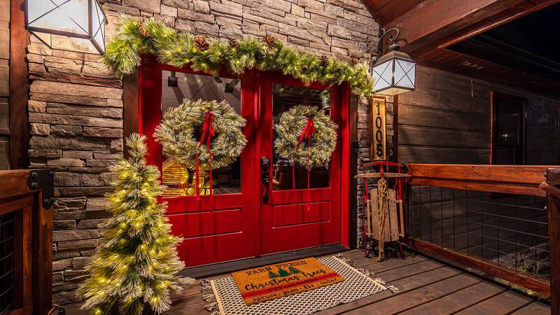 Bring the family, enjoy a Christmas cabin rental Smoky Mountain getaway! at Stonehenge Cabin in Gatlinburg TN