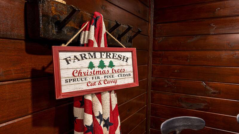 Christmas decor throughout your Smoky Mountains cabin. at Stonehenge Cabin in Gatlinburg TN