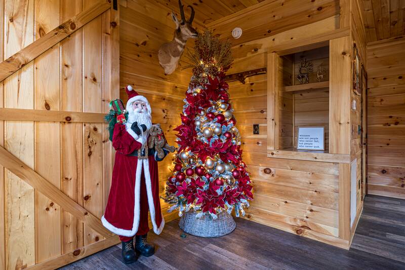 Enjoy endless views from your Smoky Mountains Christmas cabin rental. at Sunset Peak in Gatlinburg TN