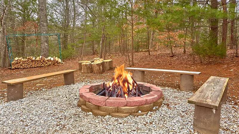 The fire pit at Wrap Around The Son. at Wrap Around The Son in Gatlinburg TN