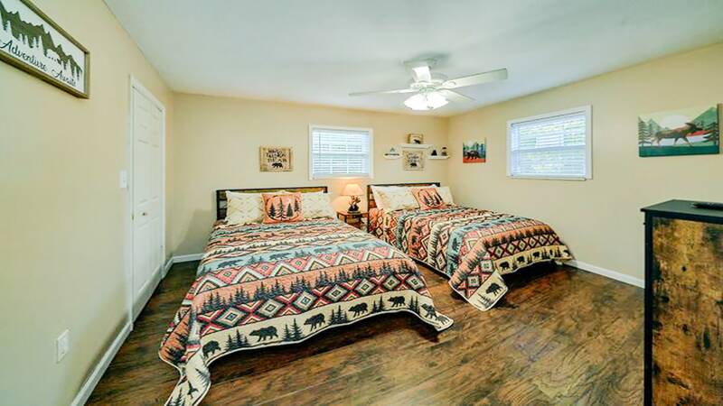 Third bedroom at your Smokies rental vacation home. at Bear Splashin Fun in Gatlinburg TN