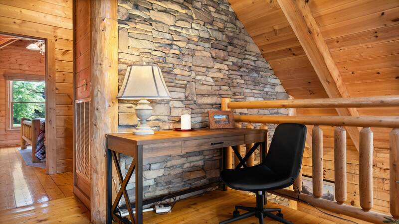 Desk for any needs you may have or just searching the web with the FREE Wi-Fi. at Moonlight Pines Lodge in Gatlinburg TN