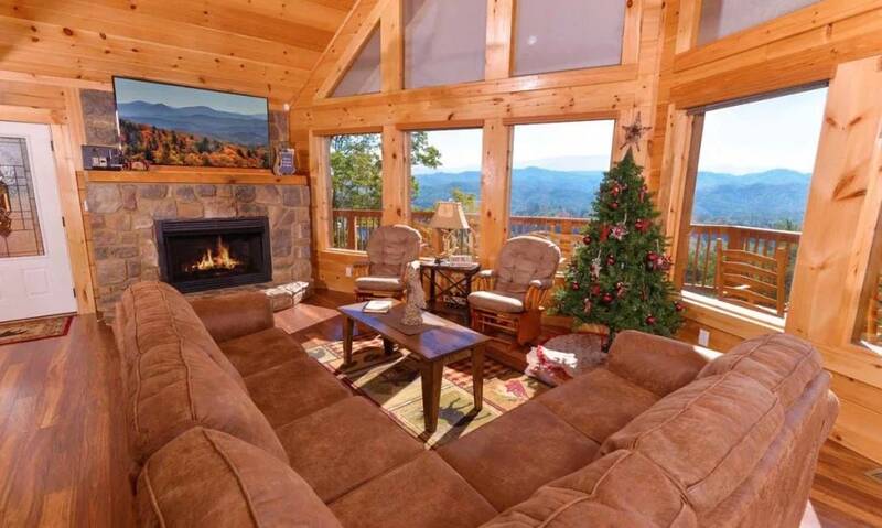 Breathtaking mountain views from your rental cabin in the Smokies. at Mother's Dream in Gatlinburg TN