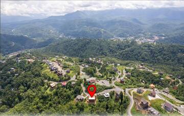 Aerial photo of your Smoky Mountains cabin rental.