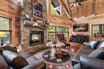Alpine Oasis, true luxury log cabin accommodations in the Smoky Mountains. at Alpine Oasis in Gatlinburg TN