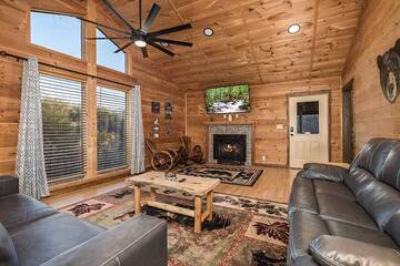 Come enjoy your cabin in the Smokies with a fireplace.