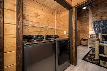 Your cabin rental's washer and dryer.