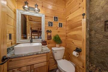 Your cabin's 3rd bedroom full bath.