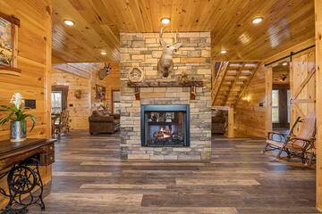 Step into this cabin's luxurious entry way. at Sunset Peak in Gatlinburg TN