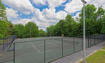 Tennis court at Chalet Village in Gatlinburg, Tennessee.
