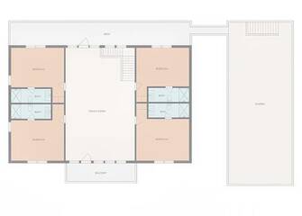 Floorplan of your cabin's upstairs and gazebo.