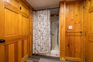 Shower at your cabin rental.