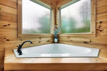 Cabin's jacuzzi tub.