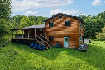 Your Smokies cabin's back yard. at Mountain Creek View in Gatlinburg TN