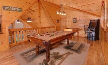 Enjoy family fun in your Dollywood cabin.  at Applewood Manor in Gatlinburg TN