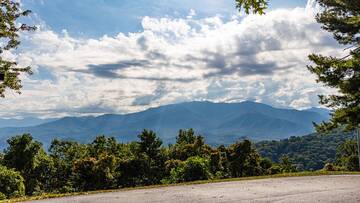 Take a relaxing walk overlooking the Smoky Mountain views.