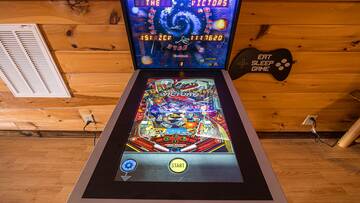 Pinball in your cabin rental's gameroom.