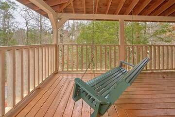 Rock away to a relaxing book or music surrounded by nature. at Wrap Around The Son in Gatlinburg TN