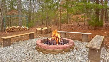 The fire pit at Wrap Around The Son.