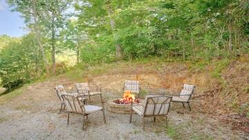 Enjoy family fun at your vacation home's fire pit.