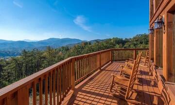 Looking for a great area to tan, your Smokies cabin has plenty of area. at Mother's Dream in Gatlinburg TN