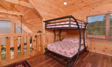 Large bunk beds for the family. at Mother's Dream in Gatlinburg TN