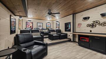 Grab the popcorn and catch up on movies with the entire family! at Royce' s Retreat in Gatlinburg TN