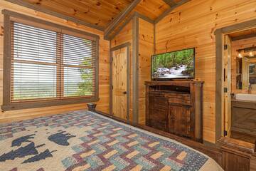 Take in late night movies from your bed. at The Appalachian in Gatlinburg TN